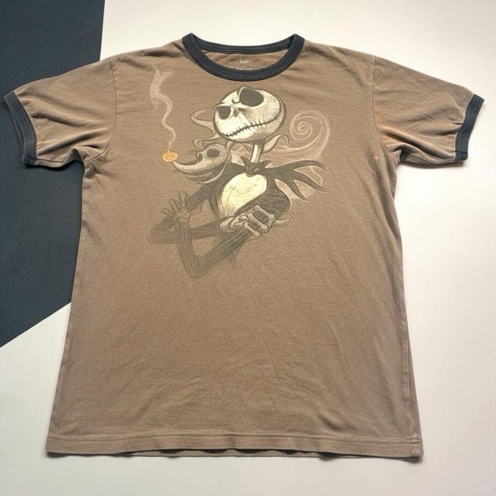 Disney Studio Jack Skellington Ringer T-Shirt Nightmare Before Christmas SMALL
